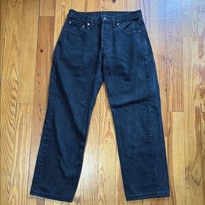 Levi's Men's Black Straight Leg Jean